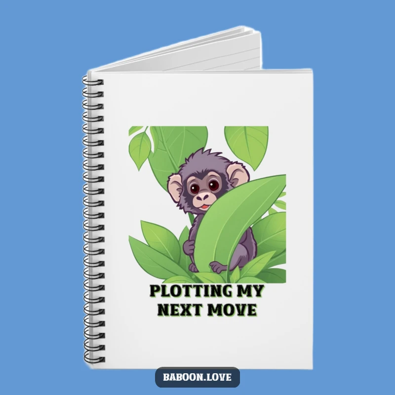 Funny Baboon Jungle Peek Notebook: Curious Primate Journal for Ideas